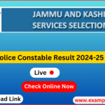 JK Police Constable Result 2024