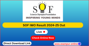 SOF IMO Result 2024-25 Pdf Download @sofworld.org