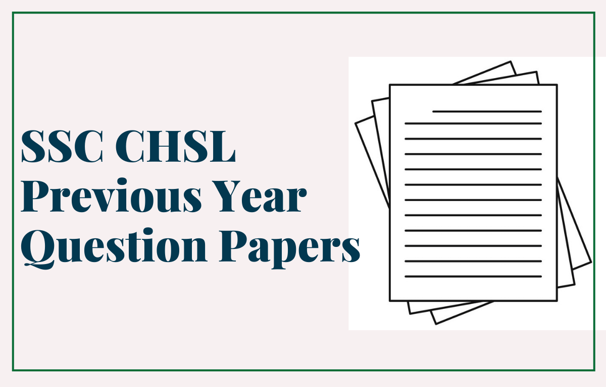 SSC CHSL Previous Year Question paper 1