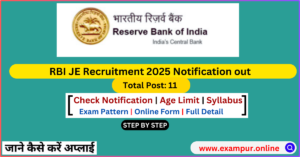 RBI JE Recruitment 2025 Apply Online Selection Process, Eligibility  @rbi.org.in